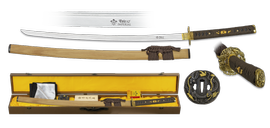 Tole 10 Imperial samurai katana sword, Damascus Steel (32324)