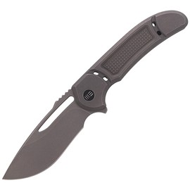 WE Knife Minax Gray Titanium, Gray Stonewashed CPM 20CV by Ferrum Forge (2007B)