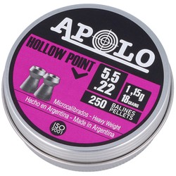 Apolo Hollow Point .22/5.52mm AirGun Pellets, 250 psc 1.15g/18.0gr (19701-2)