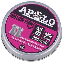 Apolo Hollow Point AirGun Pellets .177 / 4.52 mm, 250 pcs 0.60g/9.0gr (19201-2)