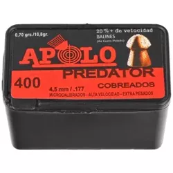 Apolo Predator Copper AirGun Pellets .177/4.5 mm, 400 pcs 0.70g/10.0gr (19950)