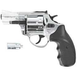 BAS Voltran Ekol Viper 2.5'' Shiny cal alarm revolver .22 Long Blanc