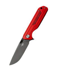 Bestech Circuit Knife Red G10, Grey Titanized K110 (BG35C-2)