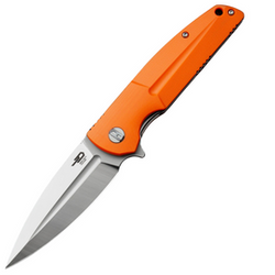 Bestech Fin Orange G10, Satin 14C28N Knife (BG34B-1)