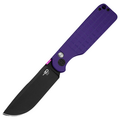 Bestech Glok Purple G10, Black Stonewashed 14C28N by Keanu Alfaro Knife (BG55D)