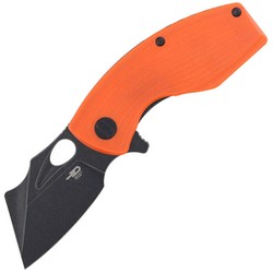 Bestech Lizard Orange G10, Black Stonewashed D2 Knife (BG39D)