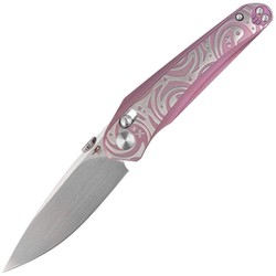 Bestech Mothus Purple Titanium, Satin by Hand M390 by Kombou Knife (BT2206E)