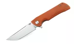 Bestech Paladin Orange G10, Stonewashed/Satin D2 knife (BG13C-1)