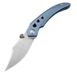 Bestech Razon Knife Blue Titanium, Satin MagnaCut by Kombou (BT2406A)