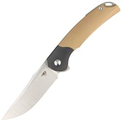 Bestech Supernova Gold Titanium/Black Zirconium, Satin M390 Knife (BT2111C)