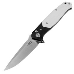 Bestech Swordfish Black/White G10, Satin 14C28N (BG62B)