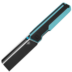 Bestech Tardis Black/Sky Blue G10, Black DLC/Satin D2 by Ostap Hel Knife (BG54F)