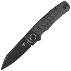 Bestech Tonic Black Titanium/Carbon Fiber, Black Stonewashed M390 by Colin Maisonpierre Knife (BT2204E)