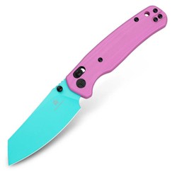 Bestechman Cicada's Wing Pink G10, Blue 10Cr15MoV (BMK06E)