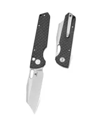 Bestechman Guardian Knife Black G10 w/ Carbon Fiber Pattern, Satin D2 (BMK11B)