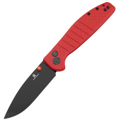 Bestechman Knife Goodboy Red G10, Black PVD D2 by Keanu Alfaro (BMK04L)