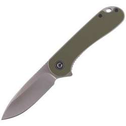 CIVIVI Knife Elementum Flipper OD Green G10, Satin Finish (C907E)