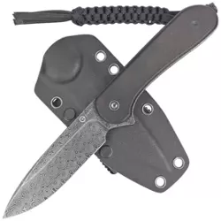 Civivi Elementum Fixed Tactical Knife Black Ebony Wood, Damascus (C2105-DS1)