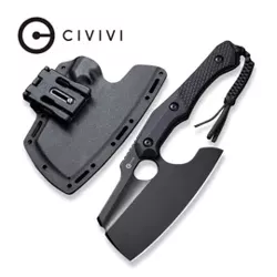 Civivi Knife Aratra Black G10, Black Stonewashed D2 by Maciej Torbé (C21041-1)