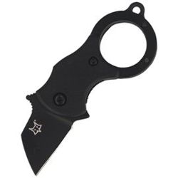 FOX Mini-TA Folding Knife FRN Black, Black Idroglider (FX-536 B)