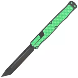 Heretic Knife Cleric II T/E Toxic Green/Black Aluminium, Black DLC MagnaCut by Tony Marfione Jr.