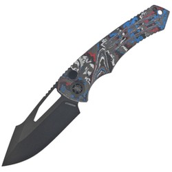 Heretic Pariah Manual ''Election Edition'' America Camo Carbon Fiber, Black DLC MagnaCut Knife by Tony Marfione Jr. (H046-6A-USA/CC)