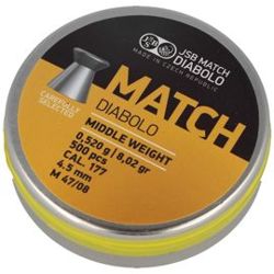 JSB Yellow Match Diabolo Middle Weight Airgun Pellets 4.52mm, 500pcs (000020-500)