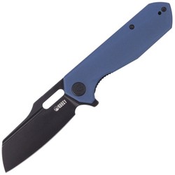 Kubey Atlas Knife Blue G10, Dark Stonewashed 14C28N by Jelly Jerry (KU328B)