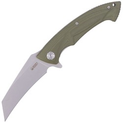 Kubey Knife Anteater, OD Green G10, Sandblast D2 (KU212B)