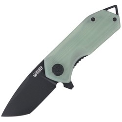 Kubey Knife Campe, Jade G10, Dark Stonewashed D2 (KU203I)