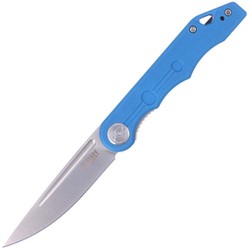 Kubey Knife Mizo, Blue G10, Satin 14C28N by Tiguass (KU2101B)