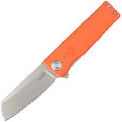 Kubey Knife Sailor Orange G10, Bead Blasted AUS-10 by Sekira Sochi (KU317G)