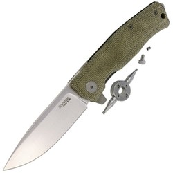 LionSteel Myto, Green Canvas Micarta, Satin M390 by Michele Pensato (MT01 CVG)