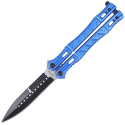 Martinez Albainox Balisong Blue Aluminium, Black Blade (02101)