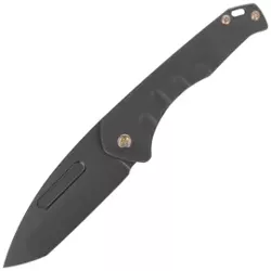 Medford Praetorian Slim T/E Knife Black DLC Titanium, Bronze HW/Clip, DLC S45VN by Greg Medford (MK2084PT-30PV-T1C1-Q4)