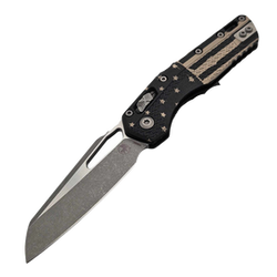 Microtech MSI S/E Knife Black Flag Tri-Grip Polymer, Apocalyptic M390MK by Tony Marfione (210T-10APPMFLAG)