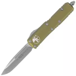 Microtech UTX-85 S/E OD Green Aluminum, Apocalyptic M390 OTF Knife (231-10APOD)