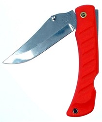 Mikov Crocodile Red ABS Folding Knife, Mirror Finish (243-NH-1/C RED)