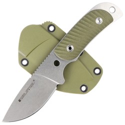 Real Steel Hunter 165 Green G10, Stonewashed 12C27 knife (3533)