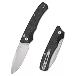 Remette WD107M Knife Black Micarta, Titanium 14C28N