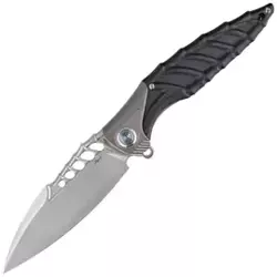 RikeKnife Thor 7 Integral Titanium / Black G10, Satin 154CM (THOR7-B) 