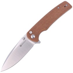 Sencut Knife Sachse Brown Micarta, Satin 9Cr18MoV (S21007-3)