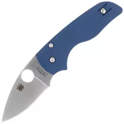 Spyderco Lil' Native Cobalt Blue G10, Satin CPM SPY27 by Eric Glesser (C230GPCBL)