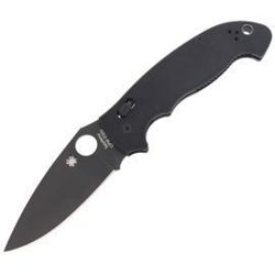 Spyderco Manix 2 XL Knife Black G10, Black DLC CPM S30V by Eric Glesser (C95GPBBK2)