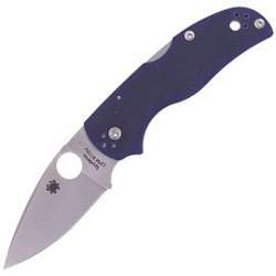 Spyderco Native 5 Knife Dark Blue G10, Satin CPM S110V by Sal, Eric Glesser (C41GPDBL5)