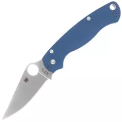 Spyderco Para Military 2 Cobalt Blue G10, Satin CPM SPY27 by Sal, Eric Glesser (C81GPCBL2)