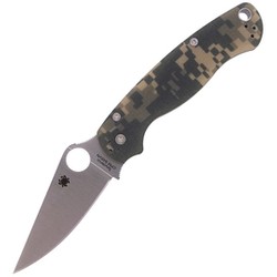 Spyderco Para Military 2 G-10 Camo PlainEdge Knife (C81GPCMO2)