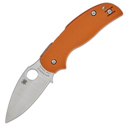 Spyderco Sage 5 Burnt Orange G10 Knife, Satin CPM REX 121 (C123GBORP)