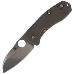 Spyderco Techno 2 Titanium PlainEdge Knife (C158TIP2)