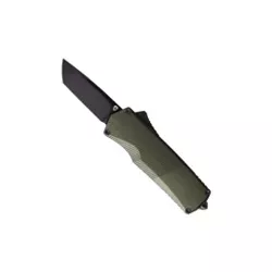 Tekto A5 Spry Mini T/E OD Green Aluminum OTF Knife, Black CPM S35VN